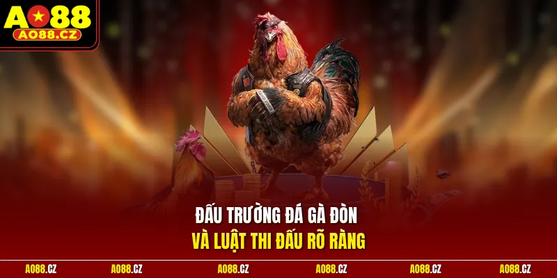 Đấu trường đá gà đòn và luật thi đấu rõ ràng